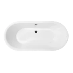 Rogier & Mothes Baignoire ancienne retro sur pieds SURRY HILLS Blanche 165 cm Pieds d'Aigle Blancs* Baignoire Îlot