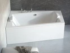 Azura Home Design Baignoire angle gauche ZIANIGI avec tablier - 170cm* Baignoire Asymétrique