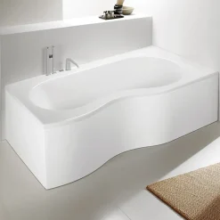 Valentin Baignoire asymétrique d'angle droit Folk 180 x 90 cm sans tablier* Baignoire Asymétrique