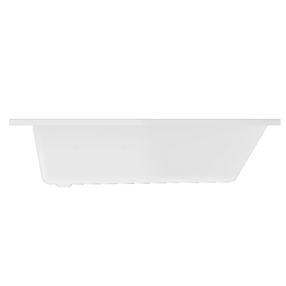GoodHome Baignoire asymétrique droite 160x90 cm Cavally blanc