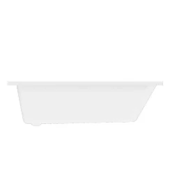 GoodHome Baignoire asymétrique gauche 160x90 cm, blanc, Teesta