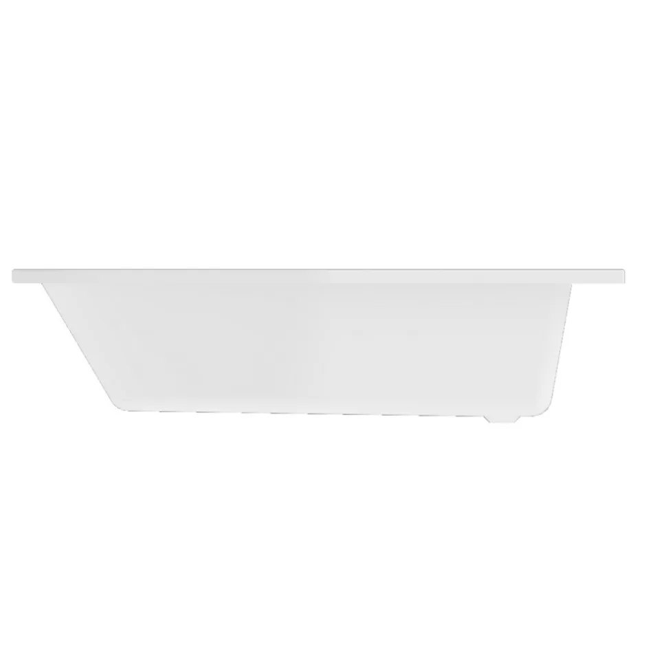 GoodHome Baignoire asymétrique gauche 160x90 cm Cavally blanc