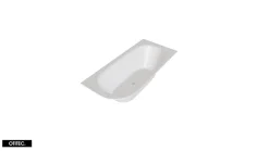 Besco Baignoire Asymétrique sans Tablier - 150 x 75 cm - AVITA SANS TABLIER - DROITE - 1 REPOSE-TÊTE OFFERT
