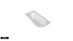 Besco Baignoire Asymétrique sans Tablier - 160 x 75 cm - AVITA SANS TABLIER - GAUCHE - 1 REPOSE-TÊTE OFFERT