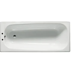 Roca Baignoire avec pieds CONTESA 160x70cm percée 2 trous avec pieds en acier blanc - - A235997000