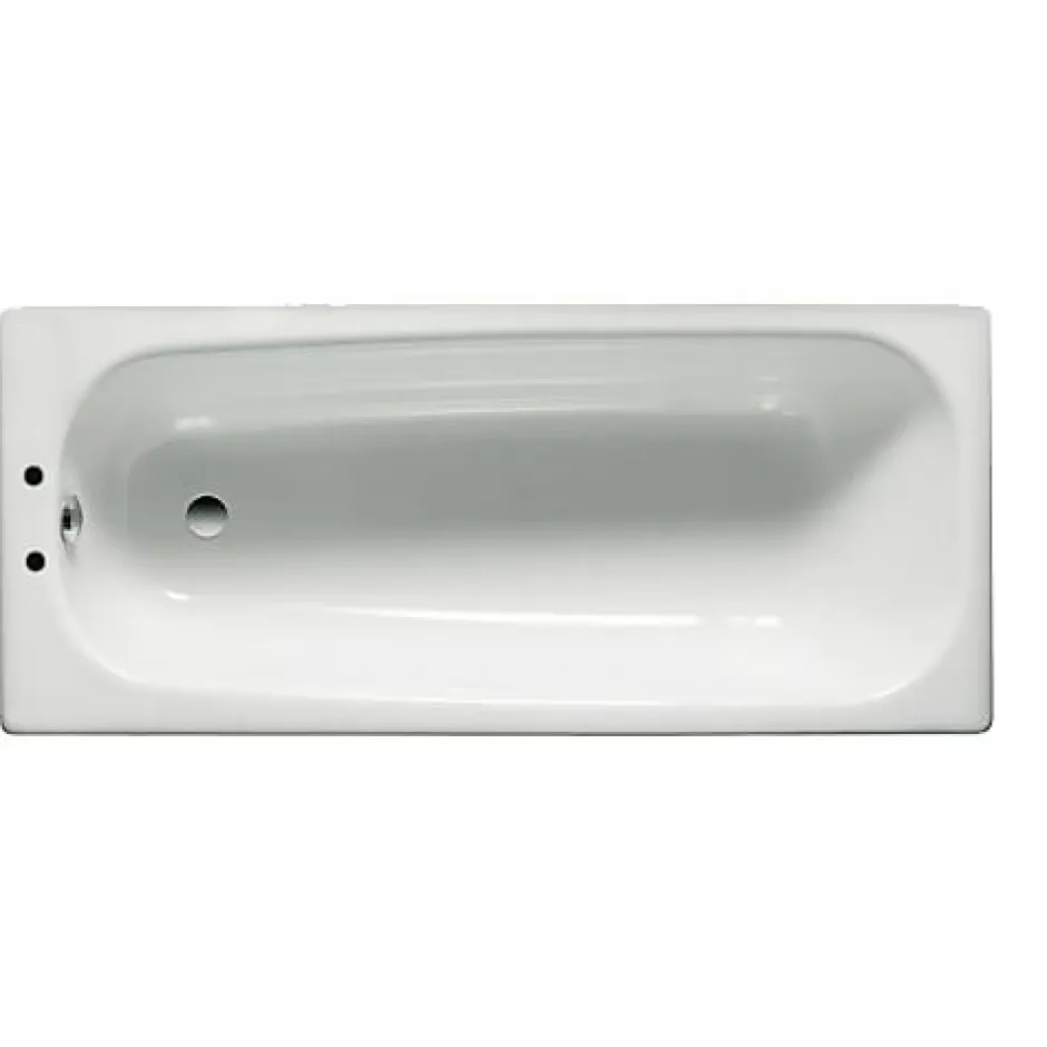 Roca Baignoire avec pieds CONTESA 160x70cm percée 2 trous avec pieds en acier blanc - - A235997000