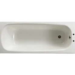 Roca Baignoire avec pieds CONTESA 170x70cm percée 2 trous en acier blanc A235897000