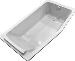 Jacob Delafon Baignoire bain douche 160 x 85 cm blanc brillant