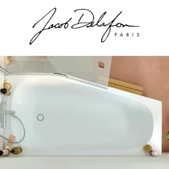 Jacob Delafon Baignoire bain douche 170 x 90 Bastille vidage à droite blanc mat* Baignoire Droite