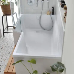 Jacob Delafon Baignoire bain douche 170 x 90 cm Neo blanc mat gauche