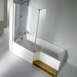 Jacob Delafon Baignoire bain douche 150 x 80 cm Neo blanc mat gauche