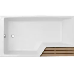 Jacob Delafon Baignoire bain douche 150 x 80 cm Neo blanc mat gauche