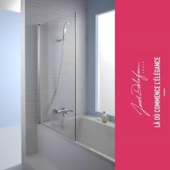 Jacob Delafon Baignoire bain douche Struktura + pare bain + étagère 170 X 75