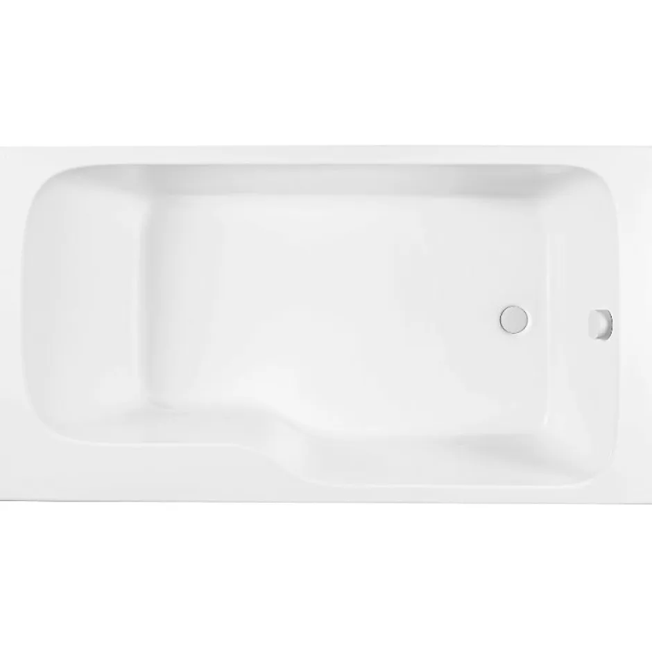 Jacob Delafon Baignoire bain douche Malice version droite Blanc brillant 160 x 85