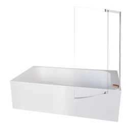 Jacob Delafon Baignoire bain douche Malice antidérapante + pare bain 160 x 85, version droite* Baignoire Droite