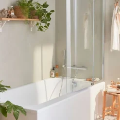 Jacob Delafon Baignoire bain douche Malice antidérapante + pare bain 160 x 85, version droite* Baignoire Droite
