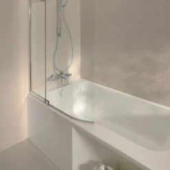 Jacob Delafon Baignoire bain douche Malice, version gauche Blanc brillant 170 x 90* Baignoire Droite