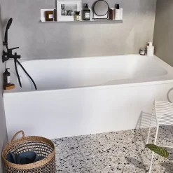 Jacob Delafon Baignoire bain douche Malice antidérapante + pare bain 170 x 90, version gauche