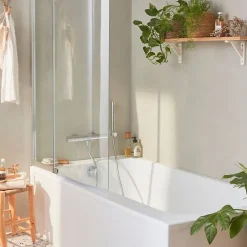 Jacob Delafon Baignoire bain douche Malice, antidérapant, version Gauche Blanc mat 170x90cm* Baignoire Droite