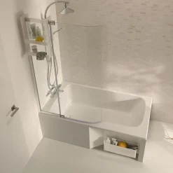 Jacob Delafon Baignoire bain douche Malice + nettoyant 170 x 90, version gauche* Baignoire Droite