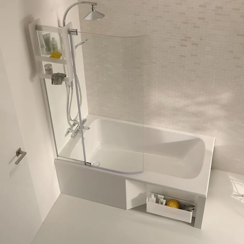 Jacob Delafon Baignoire bain douche Malice + nettoyant 170 x 90, version gauche* Baignoire Droite