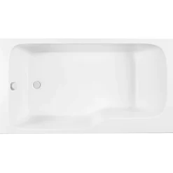 Jacob Delafon Baignoire bain douche Malice, antidérapant, version Gauche 160x85cm, Blanc mat* Baignoire Droite