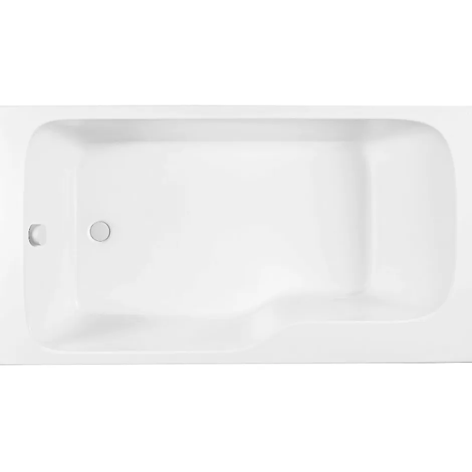 Jacob Delafon Baignoire bain douche Malice, antidérapant, version Gauche 160x85cm, Blanc mat* Baignoire Droite