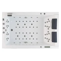 Archipel Baignoire balneo LORD DUO BLANC 2 places 185X120 - GAUCHE