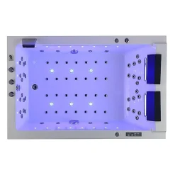 Archipel Baignoire balneo LORD DUO BLANC 2 places 185X120 - GAUCHE