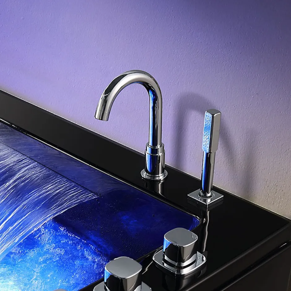 Archipel Baignoire balneo NIAGARA DUO BLACK 2 places -180x126* Baignoire Balnéo