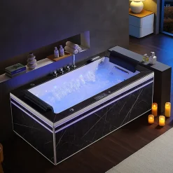 Archipel Baignoire balneo Thérapeutique ALTESS BLACK 170 2 places - 170x86* Baignoire Balnéo