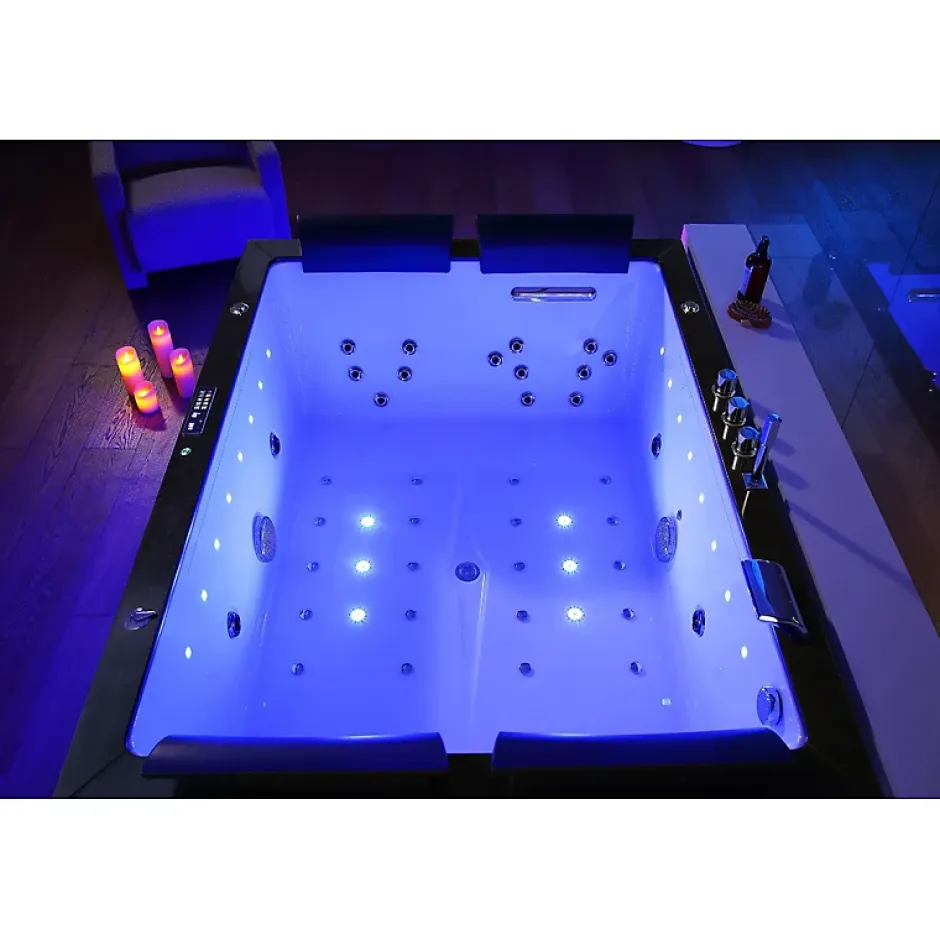 Archipel Baignoire balneo Thérapeutique ALTESS DUO BLACK 2 à 4 places - 190x140* Baignoire Balnéo