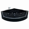 Eliteshopping Baignoire Balnèo 150 X 150 cm Chromothérapie 8 jets Black Maple* Baignoire Balnéo