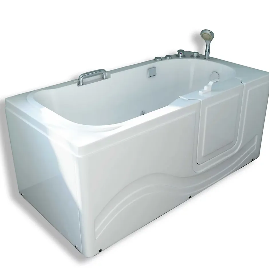 Eliteshopping Baignoire balnéo avec porte à droite 153 x 76 cm Pansy