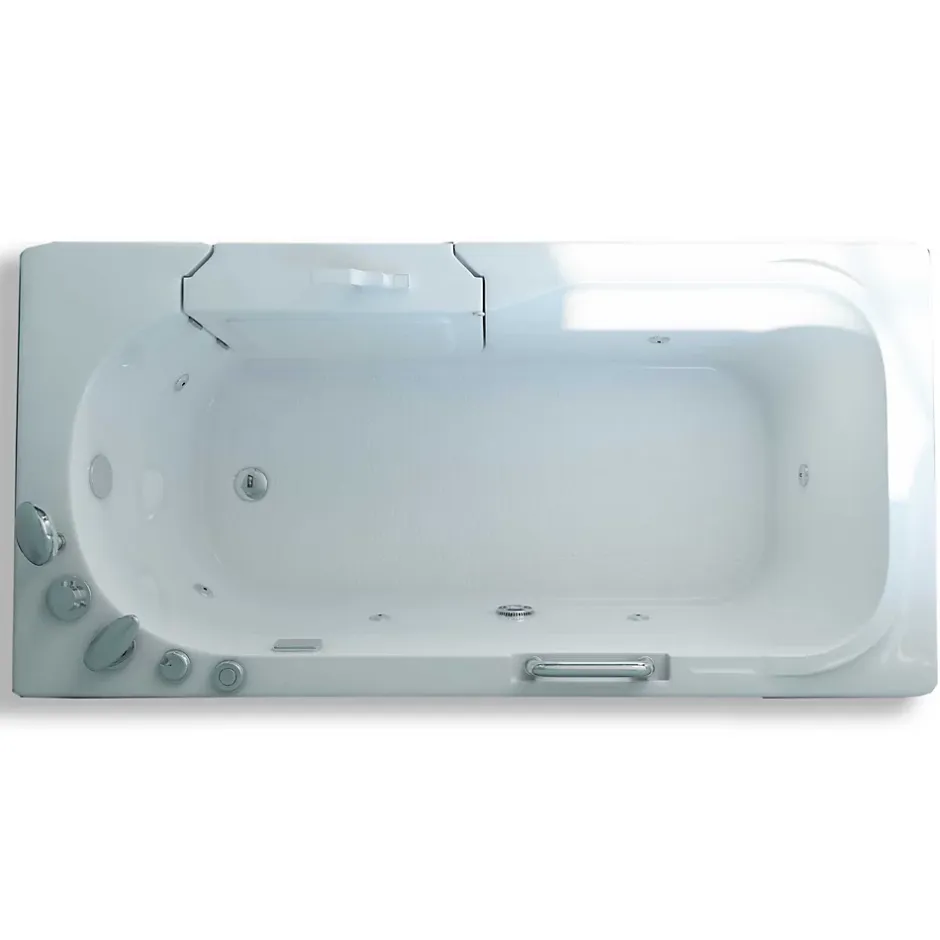 Eliteshopping Baignoire balnéo avec porte à droite 153 x 76 cm Pansy