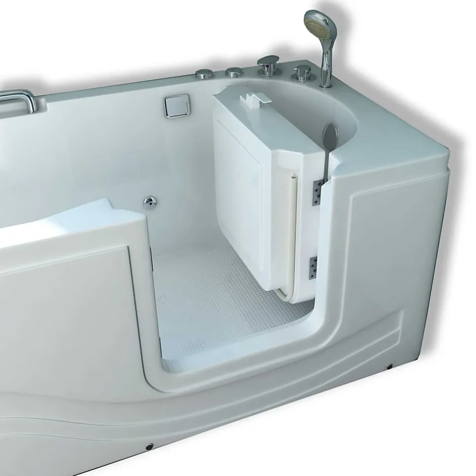 Eliteshopping Baignoire balnéo avec porte à droite 153 x 76 cm Pansy