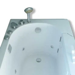 Eliteshopping Baignoire balnéo avec porte à droite 153 x 76 cm Pansy