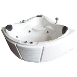 Eliteshopping Baignoire Balnèo blanc 150 X 150 cm pour 2 personnes 6 jets Anemone