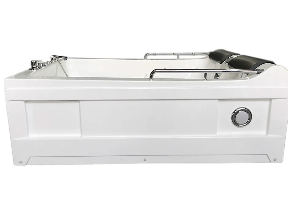 Eliteshopping Baignoire Balnèo Blanc 175 X 132 cm Chromothérapie 14 jets Calla