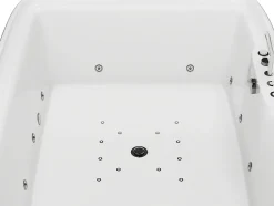 Vente-unique Baignoire balnéo blanche - 2 places - 390 L - 180 x 120 x 60 cm - VOLUTA