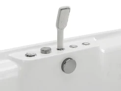 Vente-unique Baignoire balnéo blanche - 2 places - 390 L - 180 x 120 x 60 cm - VOLUTA