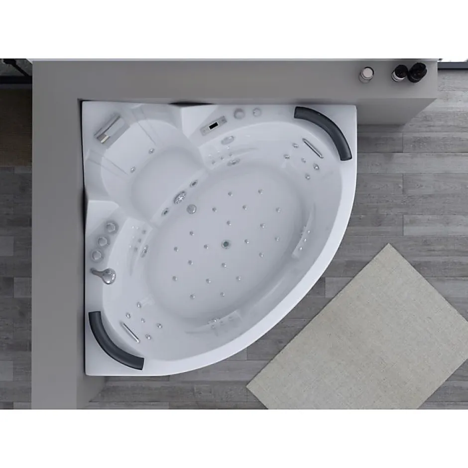 Distribain Baignoire balnéo Corleone 48 jets Whirlpool* Baignoire Balnéo