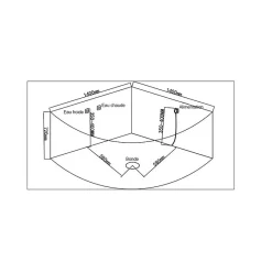 Distribain Baignoire balnéo Corleone 48 jets Whirlpool* Baignoire Balnéo
