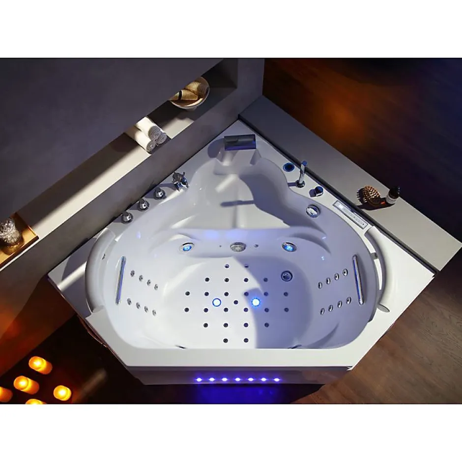 Distribain Baignoire balnéo Dubaï 47 jets + massage cervicales Whirlpool