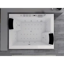 Distribain Baignoire balnéo Elle&Lui 40 jets Whirlpool