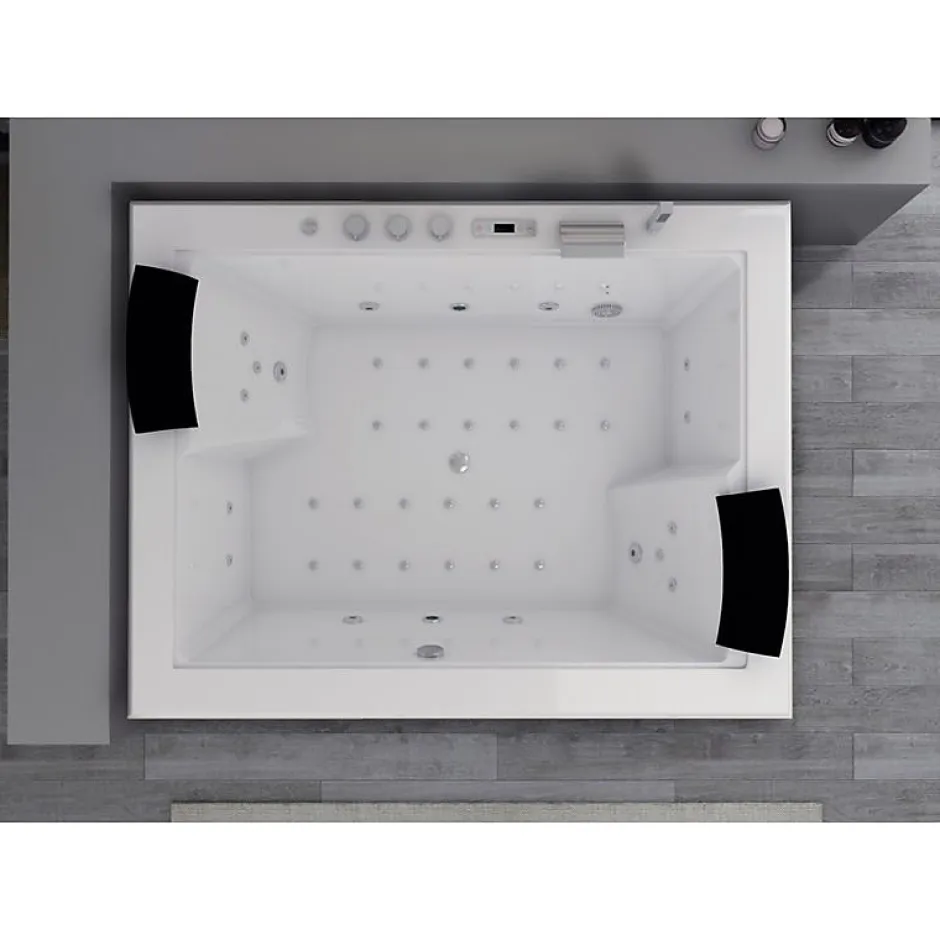 Distribain Baignoire balnéo Elle&Lui 40 jets Whirlpool