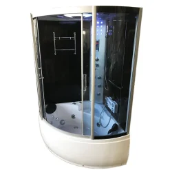 Eliteshopping Baignoire Balnèo et Douche Chromothérapie 130 X 130 cm Aster* Baignoire Balnéo