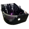 Eliteshopping Baignoire Balnèo hydromassage noir 120 x 180 cm 8 jets Violet* Baignoire Balnéo
