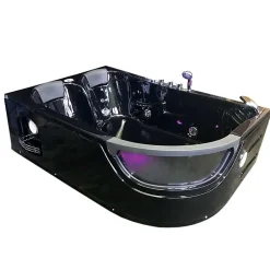 Eliteshopping Baignoire Balnèo hydromassage noir 120 x 180 cm 8 jets Violet* Baignoire Balnéo