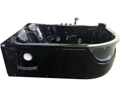 Eliteshopping Baignoire Balnèo hydromassage noir 120 x 180 cm 8 jets Violet* Baignoire Balnéo